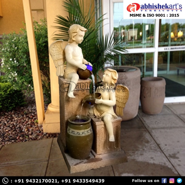 We are leading manufacturer and supplier of Fiberglass angel fountains. As well as we are making various fiber fountains. FRP angel fountain is available in 5 feet 6 inches.Catalog -> http://bit.ly/AAfountains