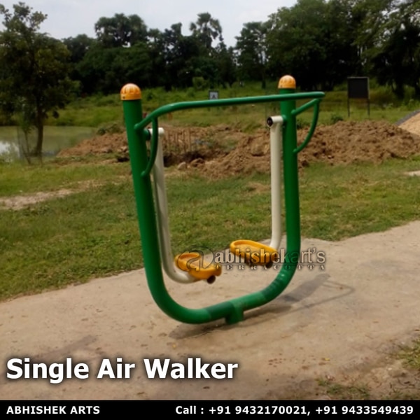 We are one of the leading manufacturer and supplier of Outdoor gym equipments. Our single air walker is made of the best quality iron pipes and high-grade FRP. Dimension is 4'2
