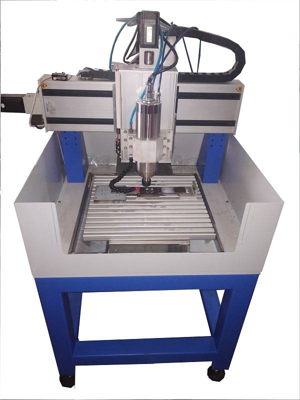 Compact CNC Engraving Milling MachinesComplete solution withStepper/ servo motorspower electronicsControl programSuitable for CNC Engraving on Light Metals, Brass & AluminiumFor basic machinings like drilling, milling and Engraving, customer applications like dosing, measuring, Positioning, etc.Extensively used for numerous applications like jewelry masters, embossing dies, graphite electrodes, Coin Dies etcPrepared for an exhausterIntegrated power electronics for 4 axesControllable by almost any standard PC with USB port.Extendable by 16 inputs and 8 outputs by using a “Multi-I/O” boardComplete solution from CAD up to production by the optional rotary indexing units.Additional Information:Pay Mode Terms: T/T (Bank Transfer)