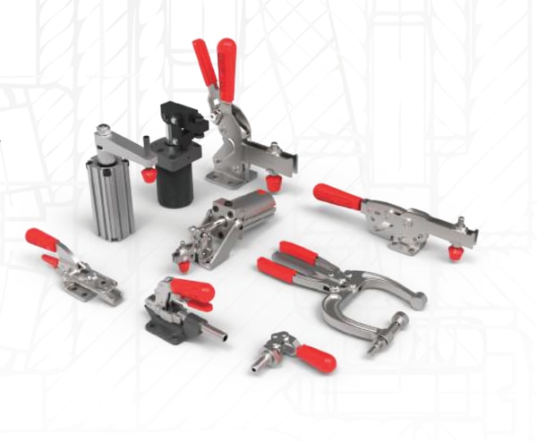 We supply worlds best toggle clamps use for holding devices. Toggle clamp comes with Vertical holding down clamps, horizontal holding down clamps, push-action clamps, full action lagged clamps and squeeze action filler clamps.