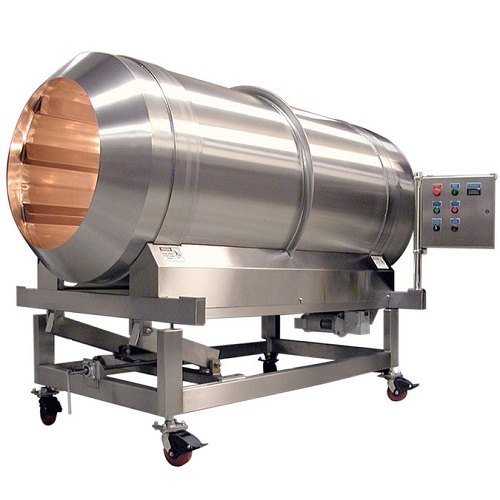 Continuous Flavour Drum Material	Stainless SteelPower Source	ElectricVoltage	220-280VHeater	2 No. (3 KW)AC Gear Motor	0.5 H.P