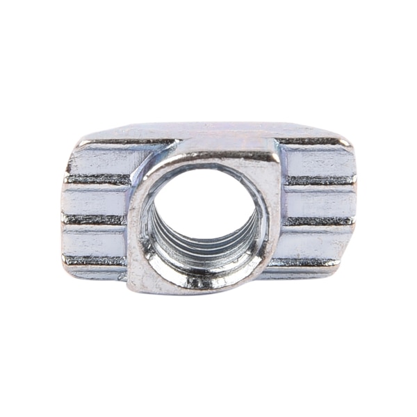 The T - slot nut is used in an Aluminum T slot profile, it is also called hammer Nut, T Nut, T-Slot Nut. Aluminum T-slot profiles comes in three different size 6, size 8, size 10 commonly used to assemble the T-slot aluminum profile.