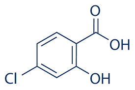 4-Chlorosalicylic acid was used in sensitive spectrofluorometric determination of terbium in mixed rare earths. It was used in preparation of poly(4-chlorosalicylic acid-formaldehyde) via condensation with formaldehyde.