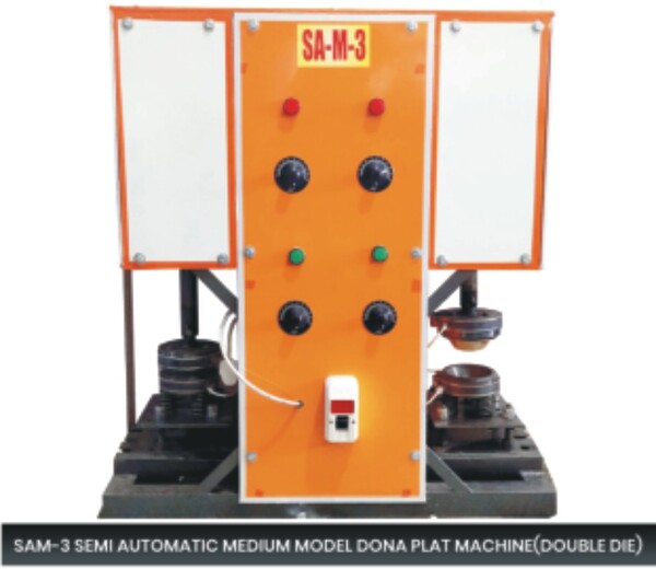 Weight	95 kgSeating Capacity	2Production Capacity	210000/12 hourSize/Dimension	10*10Raw Material	PaperBrand	APS Ideas P ENTERPRISESVehicle Model	SAM 3This machine can be run from home light to two machines. If someone wants to increase the machine after two machines, then meter for him Has to be installed separately. This machine is equipped with half horsepower motor and half horsepower hitter. That means the entire machine is of one horsepower. The electricity cost of this machine is 50 to 60 rupees.  Stays every day. Machine Capacity - Has the capacity to make 30 doublets in 1 minute. Has capacity to make 1800 both - in 1 hour. In 10 to 12 hours - 18,000 to 21,000 make both Has ability. This machine is easily mounted in a small room of 10X10 Can install 3 machines. 100 grams once a week in this machine 90 no.  Oil has to be added. 1.5 year full of motor, gear box and die of this machine Replacement Guarantee and Puri Machine 1.5 Year Warranty And 5 services will be free. The weight of this machine is approx. Weighs 90-95 kg. SA-IN-3 This machine GEAR box chain The pulley moves on. Automatic Hirtung in this machine The controller is fitted with thermostat.ProductionPer hour 1800 pcsGuarantee + Warranty1.5 Year Guarantee (Motor,Gearbox and die) + 1.5 Year Warranty + Free 5 ServicesInstallationEasy installationHigh tensile strengthYesMotorHalf HpSturdy constructionYesHeaterHalp HpWith AgreementYesMachine Power1 Hp MachinePhaseSingle Phase MachineEasy to operateYesTraining And InstallationFreeSpecification: