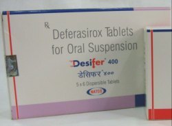 We are a leading supplier of DESIFER DEFERASIROX Tablets from India.