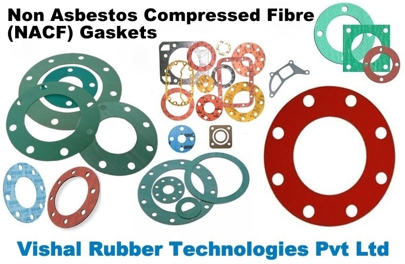NACF GasketsNon-asbestos fiber mixed with heat/chemical resisting rubber binder, then rolled and vulcanized.  Used as pipe flange and gasket for equipment in various industries. 