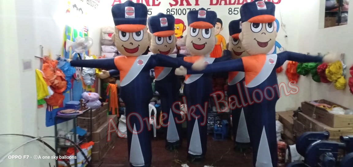 we are manufacturer air dancer, advertising sky dancer for use advertising promotional petrol pump hotel restaurant Dhaba, and so many work etc. This sky dancer is manufactured by our competent workforce utilizing the quality tested poly vinyl material as per the prevailing market trends. In addition, customers can avail this sky dancer from us on different sizes at reasonable price.