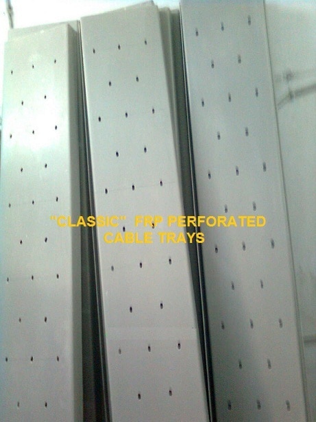 FRP Perforated Cable Tray 50mm to 600mm