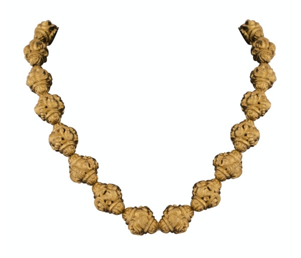 Vintage Ciner Textured Gold Statement Necklace – Admiral Row