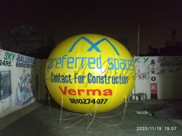 The sector has creatively found new means of advertising to reach targeted audience. Advertising Balloons are one of them, which is widely used for creating brand awareness. Being a manufacturer and exporter in the domain, we ensure that customers' key purpose is fully-solved i.e. to successfully promote their products/services or creating awareness among their users.