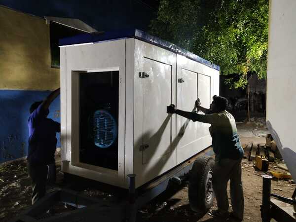 Generator enclosure canopy repair works