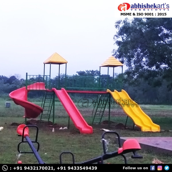 We are one of the leading manufacturer and supplier of Multiplay stations. These are superb to look at and are specially designed for your children.Our collection includes playground slide, wave slides, FRP Playground slides, Spiral slide, Plastic slide, Roller slide, Elephant slide, Double slide, Triple slide, Giraffe slide, FRP Roller slide, Mini slide FRP wide slide, Crescent slide, Metal Roller slide, Tunnel slide, Metal double roller slide, FRP double roller slide, outdoor playground equipment, indoor playground, outdoor play set, outdoor playground equipment, Kids Play Equipment.If you have any query please contact us.