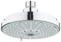 Rainshower Cosmopolitan 160Head shower 4 spraysRain, Jet, Pure, Champagne sprayØ 160 mmball joint with turning angle ± 15°connection thread ½