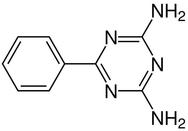 Benzoguanamine is an organic compound with the chemical formula (CNH2)2(CC6H5)N3. It is related to melamine but with one amino group replaced by phenyl. Benzoguanamine is used in the manufacturing of melamine resins.