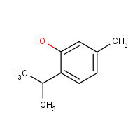 Thymol is a natural monoterpenoid phenol derivative of p-Cymene, C₁₀H₁₄O, isomeric with carvacrol, found in oil of thyme, and extracted from Thymus vulgaris, Ajwain and various other kinds of plants as a white crystalline substance of a pleasant aromatic odor and strong antiseptic properties.