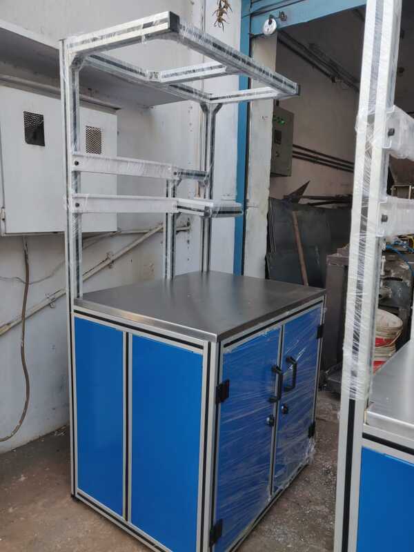 Aluminum Workbench Customized Test Bench and Work Bench Available for various Industries wherever assembly line is required.  Aluminum Test Bench ManufacturerAluminum Workbench Manufacturer