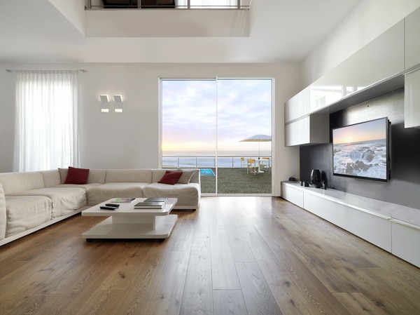 Fenesta's range of Slimline Sliding Doors offers minimally visible aluminium sight lines, which maximizes the view you get. With a great balance of functionality and style, these aluminium doors add exquisiteness to the facades they are used in. The thermal break aluminium doors by Fenesta come with a unique door profile which includes an extra layer of Nylon: Polyamide to ensure superior heat insulation.FEATURES & BENEFITSMinimal sightlines of 25mm at interlock and semi submerged thresholdAluminium frame concealed within the walls, maximizing natural light in the roomExtra concealed profiles allow for hassle-free water drainageUp to 500Kg weight capacity - offer the possibility of installing large glassesThermal Break profile offers high energy efficiencySecured doors with superior sound insulation