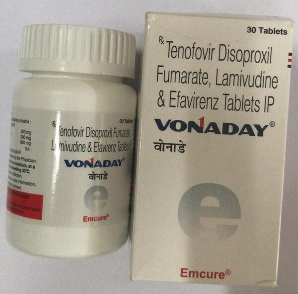 Vonaday 300 mg/300 mg Tablet is a combination of two antiretrovirals. It is prescribed to treat HIV (human immunodeficiency virus) infection. It boosts up the immunity to fight against HIV to manage or treat AIDS (acquired immunodeficiency syndrome).
