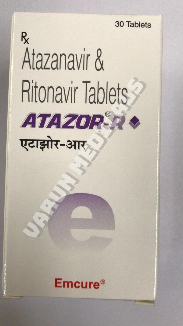 Atazor R 300 mg/100 mg Tablet is a combination of antiretrovirals medicines. It is prescribed to treat HIV (human immunodeficiency virus) infection. It boosts up the immunity to fight against HIV to manage or treat AIDS (acquired immunodeficiency syndrome).