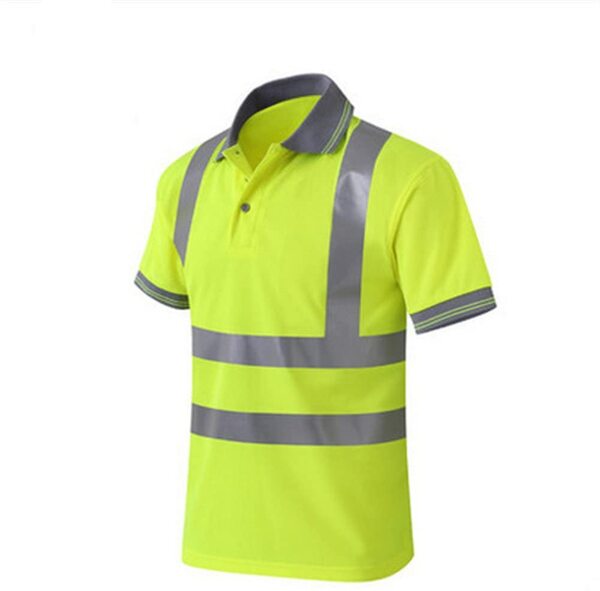 High Visibility Reflective T Shirt with Reflective Tapes. Excellent Breathable quality T shirt material.Excellent use in construction work. 