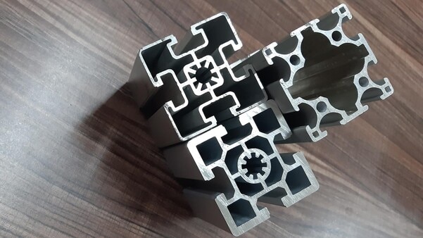 Aluminium Profile 90x90 We are Manufacturers, Exporters & stockiest of High Quality Aluminium profile of 90x90, 90x90 Aluminium Profiles, Aluminium profile 90x90, Industrial profile 90x90, 90x90 Industrial Profile, 90x90 Conveyor profile, 90x90 Strut Profile, 90x90 Extruded Profile, 90x90 profile Extrusion. 90x90 Aluminium Extrusion, 90x90 Modular profile, Aluminium Modular Profile 90x90, 90x90 Aluminium Channel & 90x90 Work Station profile. Available with Aluminium accessories. Accessories for aluminium profile, i.e. M8 T Nut, Die cast Bracket 90x90, External Brackets 90x90, End Cap 90x90, Straight Joint, Beading, Slot Cover and others,