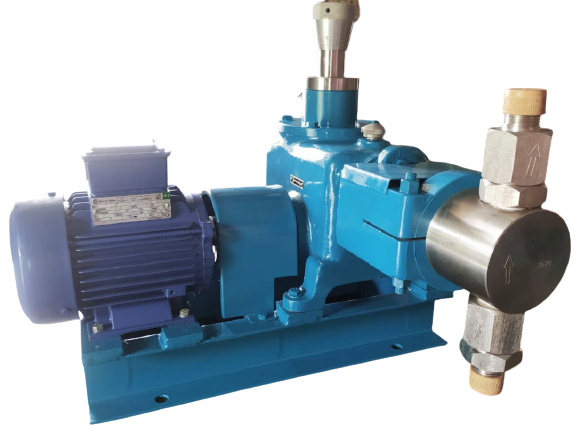 Reciprocating - Plunger TypeCapacity Range: 0.25 LPHTO 10,000 LPH in Single Simplex version.Upto 75,000 LPH in Multiplex versionMultiplex version upto 9 Pumps ganged together.Max. Discharge Pressure: Upto 1500 Kg/cm2.Material Of Construction : AISI 410, 430, 440c, 304,316, 321, 304L, 316L, Alloy-20 Nickel-Molybhenum alloys.Hastelloy A, B, C, Titanium, PTFE, PVDF, PVC.Capacity Adjustments: Manual, Auto control by Pneumatic, Electric, Electronic/ Electrical Actuator, Speed Variation, with PLC controls.Temperature Range: 70° C to 350° C in Plunger Pumps.FEATURES : • Pumps with Heating / Cooling Jackets.• Pumps with self cleaning valves.• Pumps with valve accessibility without opening the piping.• Duplex, Triplex, Multiplex fixed ratio configurations.• Fixed ratio precision dosing units with Auto Control and Batching facilities.Accessories: • SUCTION STRAINERS - 'Y' Type, Simplex / Duplex Basket Type with differential Pressure Gauge / Switch.• Suction and Discharge Plusation Dampners-Accumulator / Bladder type, with Gas Charging kits.• Pressure Gauges.• Pressure Relief Valves.• Injection Valve, Air Bleeding Valves.• Pressure Switches.• Complete Dosing System along with controls.