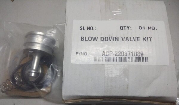 ELGI COMPRESSOR MODEL: E 55 - BLOW DOWN VALVE P/N 220371089
