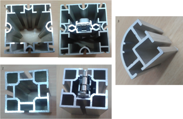 Aluminium Table Corner D SectionSize: 32x32 mmSec No: 326Finished: Finish: Powder Coated half white 