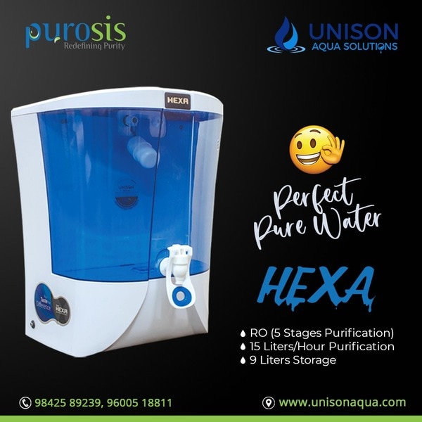 100GPD Pump, 24V SLX Solenoid Valve, 24V 1.5Amps SMPS, 80 GPD Membrane> 15 Liters/Hour Purification> 8 Liters Storage> RO 5 Stages Purification> Detachable Tank