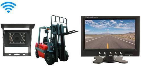 The crystal clear monitor for forklifts is a perfect addition to any driver that needs assistance backing up. See the whole world behind you in rich colors. It is also an LCD monitor so it is very light as well as thin. In addition, it has two video inputs so you can connect a camera and a game system or DVD player. This monitor is compatible with all our cameras and any car, it connects to any power source or a cigarette lighter. It can mount on your windshield or dashboard (mount included).*Body Material: ABS*Frequency: 50 Hz*Voltage: 12 - 24V*Display: 7 inch*Pin Type: Aviation 4 Pin