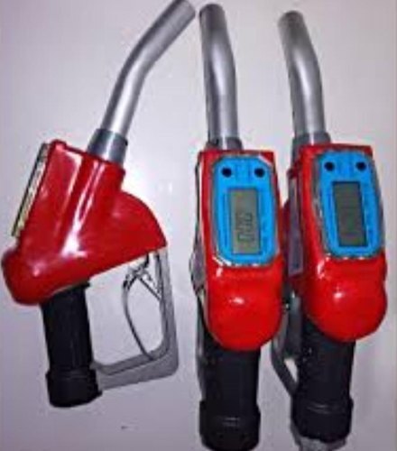 pc AC-15A Digital Fuel Oil Gasoline Nozzle Gun Fueling Nozzle with Flow Meter*Material: Aluminum*Usage/Application: Fuel  Dispenser *Color: Red