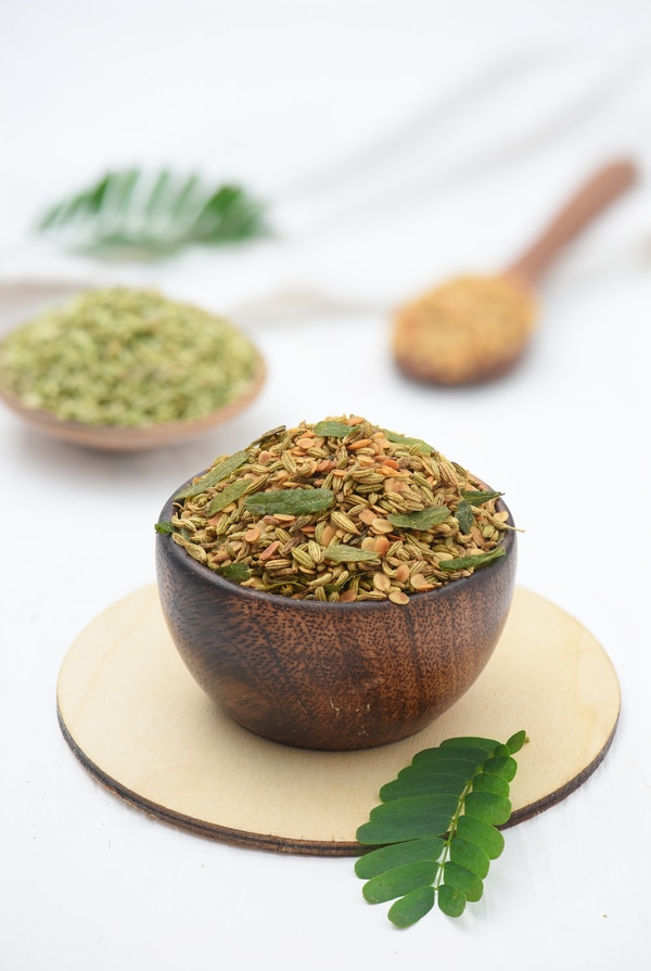 Mukhwas is a colourful indian after meal snack or digestive aid which is widely used as a mouth freshener, after meals. It can be made of various seeds and nuts like fennel seeds, coconut, and sesame seeds. The seeds are savory or sweet coated in sugar and brightly colored.