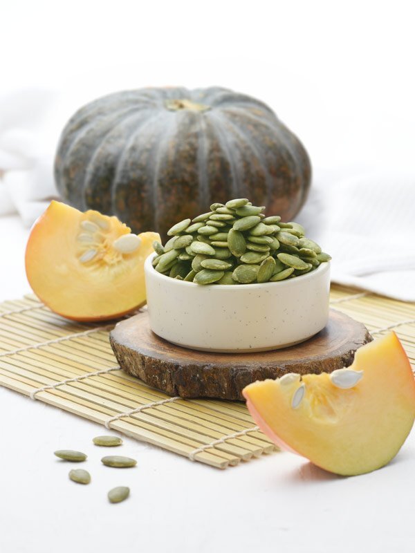 Pumpkin seeds are well known for their many medicinal values and health benefits. Pumpkin seeds are great sources of calcium, magnesium, polyunsaturated fatty acids and antioxidants, along with a few other elements good for heart and bones. FoodSpot’s exclusive package of pumpkin seed contains 19 grams of protein, 19 grams of fat, 54 grams of carbohydrate and a total of 446 kcal energy per unit. Along with being a very popular mukhwas, it is also a healthy snack to chew on between meals to beat hunger pangs and keep overeating tendencies at bay. Therefore, it is a good addition to your diet at all times, but especially if you are aiming to stay in shape or lose weight.Benefits:        It has been found to be useful in fighting risks of cancer        Improves liver health        Regulates blood sugar level        Keeps diabetes at bay        Contributes towards good bowel movement owing to high fibre content