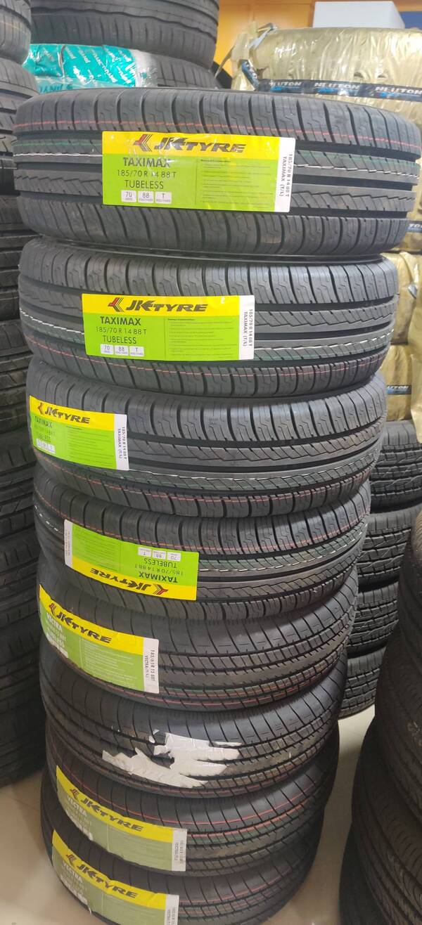 ALL SIZES, PATTERNS AND TYPES OF JK TYRES AVAILABLE WITH US.