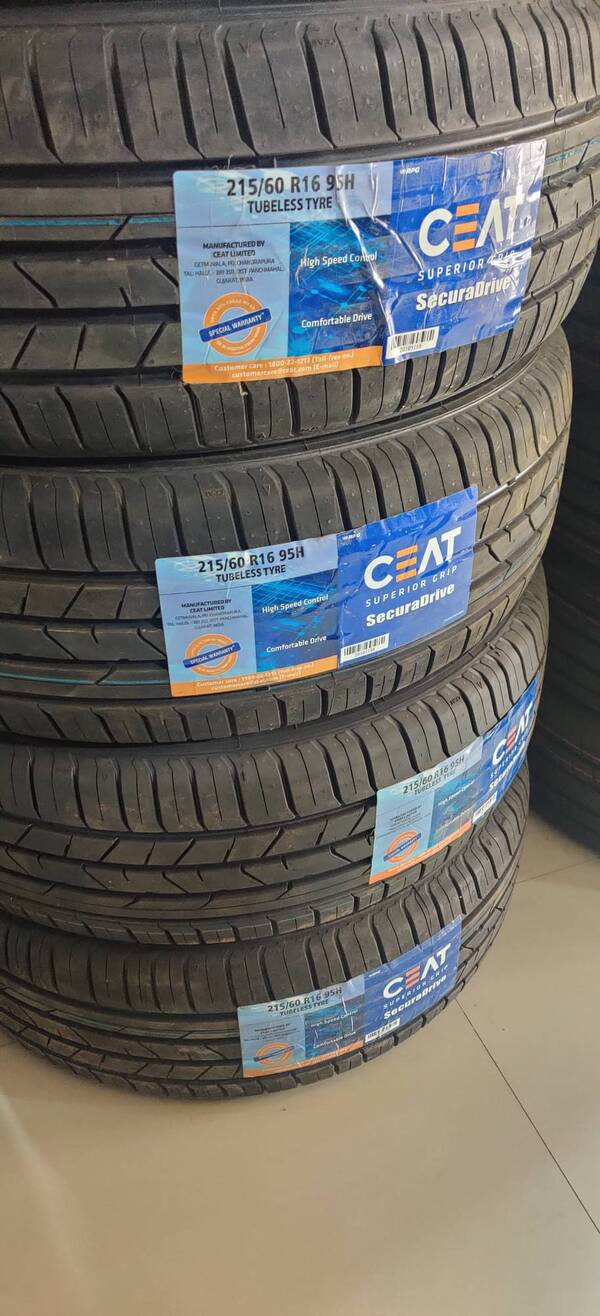 WE HAVE ALL TYPES OF CEAT CAR TYRES AVAILABLE WITH US 
