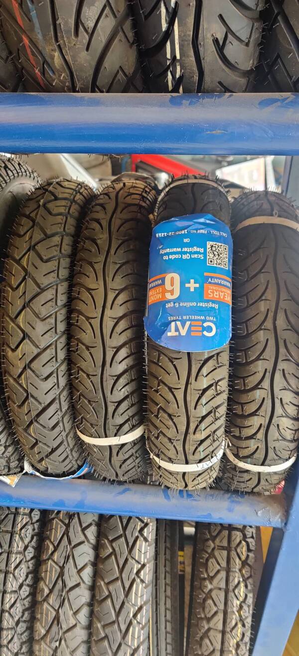 ALL TYPES OF CEAT SCOOTER AND BIKE TYRES AVAILABLE WITH US.
