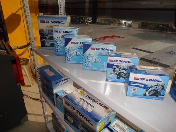 WE ARE AUTHORISED DEALERS OF SF SONIC AND EXIDE BATTERIES FOR BIKE, CAR, INVERTER ETC.