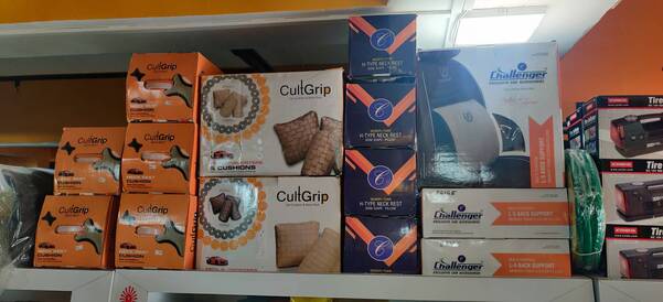 SEVERAL HIGH QUALITY CAR CUSHIONS AND PILLOWS AVAILABLE FOR SEAT, BACK, NECK, BOTTOM IN NORMAL AND ALSO MEMORY FOAM.