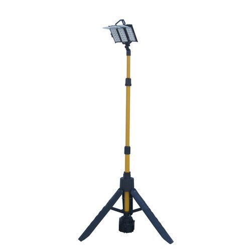 With our expertise and trustworthiness, we are engaged in offering an optimum quality range of Portable Rechargeable LED Tripod Flood Light.*Usage/Application: Construction Site*Lighting Color: Cold White*Body Material: Aluminum Alloy*Wattage: 108 W*Source: 108 LED*Height: 2.7 M*Time: 5.5H/ 8H/ 21H Charging*Lumens: 10000 lumens*Battery: 12V*Working Lifetime: 100000 Hour