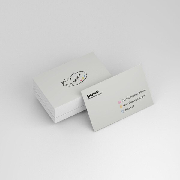 Best quality visiting card with glossy effect on logo font back printing.