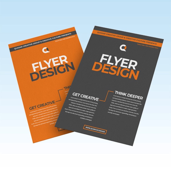 Promote a new venture or an important occasion with attractive, colorful, and eye-catching flyers. Choose from single-sided or double-sided flyers, and optimize the placement of your information and graphics. High-quality promotional flyer printing services ensure that the vibrant consistency of the flyers is maintained throughout the print run.Print marketing flyer online by uploading your own flyer design or by getting a custom-made flyer design. We have an in-house team of professional designers dedicated to help you with all your customization needs. The online business flyers service makes it easy for both SME’s and corporates to print flyers at cost-effective prices. Also, use the Price Calculator tab to keep track of your expenditure while ordering.
