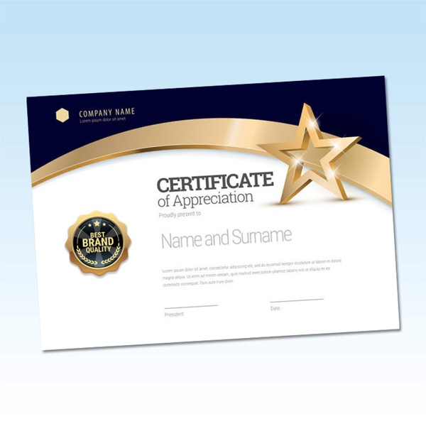 Certificates are a great way to show appreciation towards your team members and boost their morale. It is known that a happy workforce is a productive workforce. Reward the ‘Employee of the Month,’ ‘Sales Person of the Year,’ or ‘Topper of the Class,’ with online printed certificates that can be customised as per your need.Certificates have been an iconic symbol of achievement from an early age. Even in current times, certificates are a prized possession for any individual, reflecting their sense of achievement. With high-quality certificates designed to bestow a sense of pride, expect the rewarded person(s) to truly cherish the accomplishment. Certificates are the best way to celebrate ones’ hard work and contribution. You can use our online certificate maker to print your certificates. Browse through our certificate design templates or upload a certificate design online. You also have an option wherein you can submit to us your design brief and we will make a professionally designed custom certificate based on your inputs. If you are printing certificates for multiple names, upload an Excel file of the names along with your artwork in a zipped format. There’s no need to generate multiple artworks.
