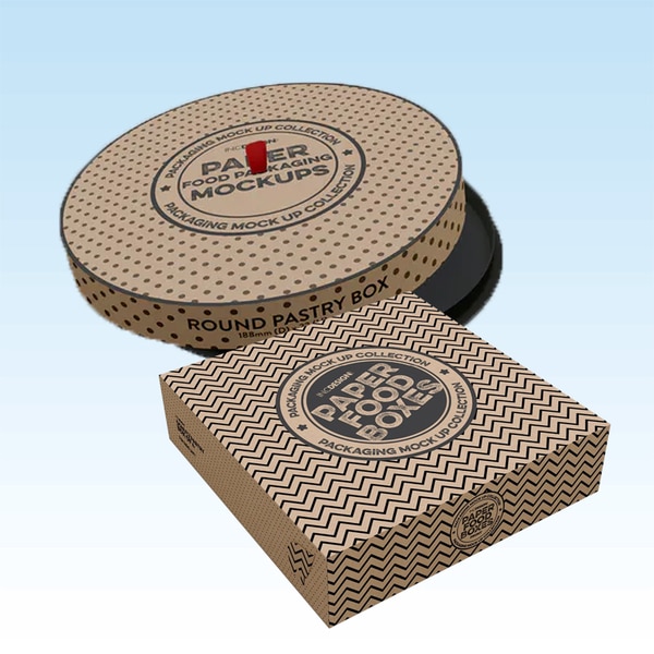 Box up your sinful pastries in jazzy, playful and vibrant pastry boxes. Personalize it with illustrations, emojis, sketches, doodles, wishes, quotes, brand logos and more.Make them your brand rep. Our pastry boxes add convenience & strong aesthetic value to your product. So skip flipflopping and Buy now. Ideal for: Bakers and Confectioners, Online Food Delivery Business, Gourmet Dessert Outlets etcType: Pastry BoxSize: 5 x 5 x 2, 5 x 5 x 3, 6 x 6 x 3, 7 x 5 x 3Material: Virgin packaging board, 270 gsmPersonalisation: Full-colour printing and Black and White PrintingSpecifications: Outside full-colour printing with lamination. Inside lamination.Minimum Quantity: 100