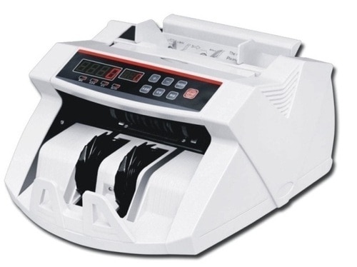 CLANSOFT Currency Counting Machine will save valuable time at any business by eliminating the manual counting of multiple notes. At over 1000 notes per minute.* This machine will count notes with 99.% accuracy. Also features UV, MG, IR Technology for detection of fake notes or currency.* This kit also includes a external display for second party viewing when needed.* No more counting for hours. Save the time and hassle with this automatic notes counter. Automatic detecting with UV(ultraviolet) and (magnetic) while counting Suitable for most currencies in the world.* Automatic start Stop and clearing with batching. Adding and self-examination functions Double-notes detecting Automatic half-notes detection SPECIFICATIONS: Counting Speed:1000 pcs/min. Hopper Capacity - 200pcs & Stacker Capacity - 200pcs.This money counter does not add notes or detect denomination.* This money counter is compatible with
