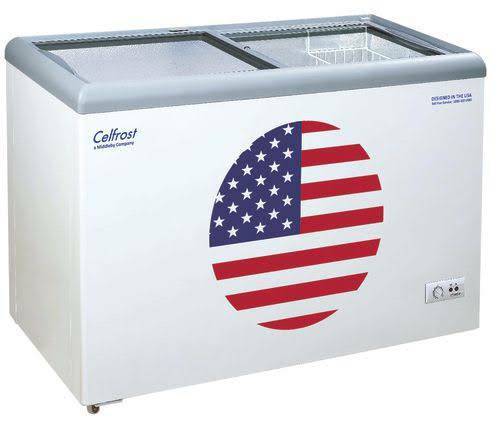 400 litre glass top deep freezer