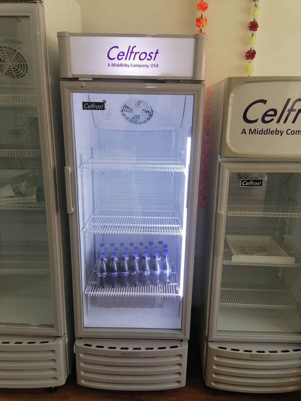 Celfrost single door upright Showcase Cooler operates between 2 to 8 degree celsius. Suitable for chilling purpose.