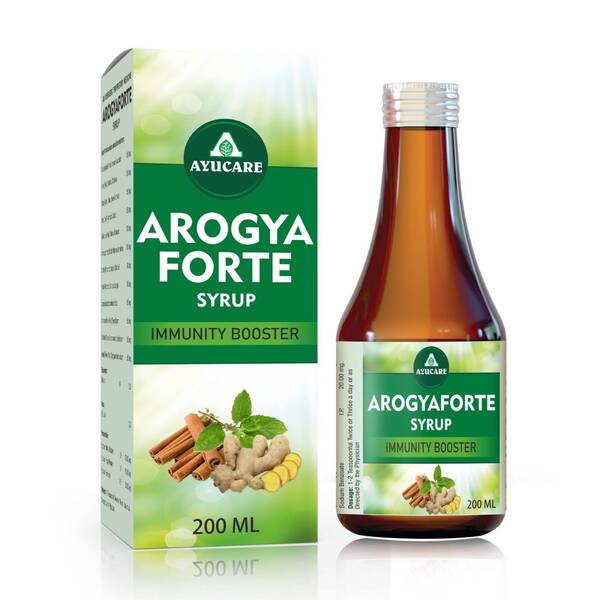Arogya Forte SyrupImmunity Booster SyrupUseful for Adults & ChildrenComposition:Tulsi, Ashwagandha, Giloy, Sunthi etc.