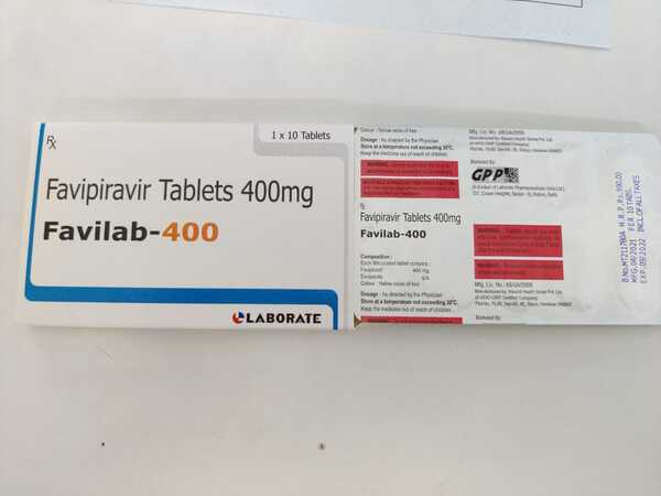 Fevipiravir Tablets 400 mg Laborate Pharma 