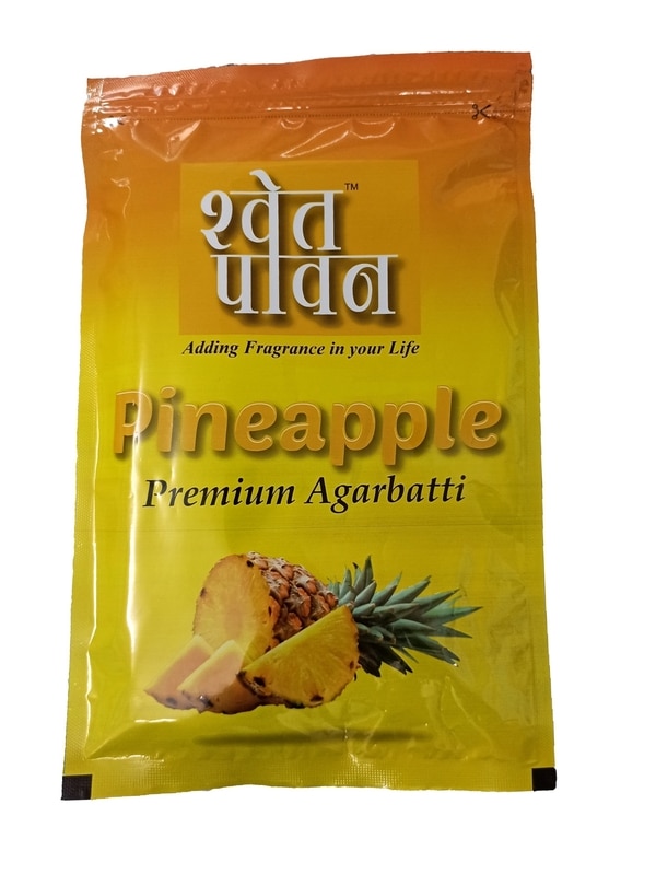 Pineapple fragrance premium agarbatti in zipper pack 130 gm
