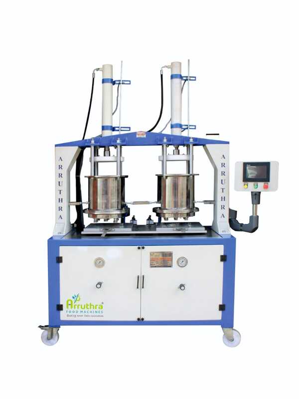 Features• 25 Different types of Murukku die available. • Fully automatic and adjustable speed system • Size and Weight of each piece are identical. • Hopper can hold 15kg of dough • Made with food grade stainless steel • Processes up to 40kg of dough per hourSpecification:• Hydraulic System • PLC Operated • Fully Computerized Design • 2 HP Smart Motor • Dimension 53” x 32” x 91”
